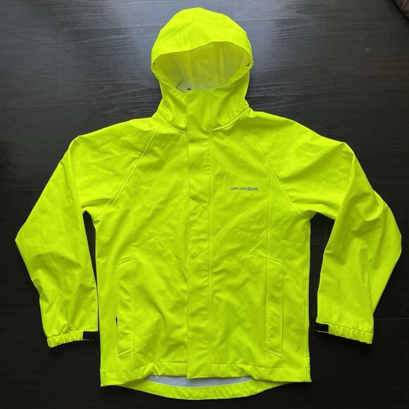 Grudens Other - Grundens Men's Neptune 319 Fishing Jacket Waterproof Hi-Viz Yellow Rain Coat Sm